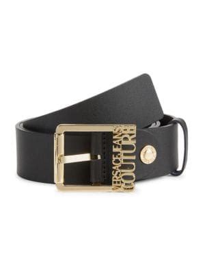 Versace Jeans Couture Cintura Leather Belt on SALE 